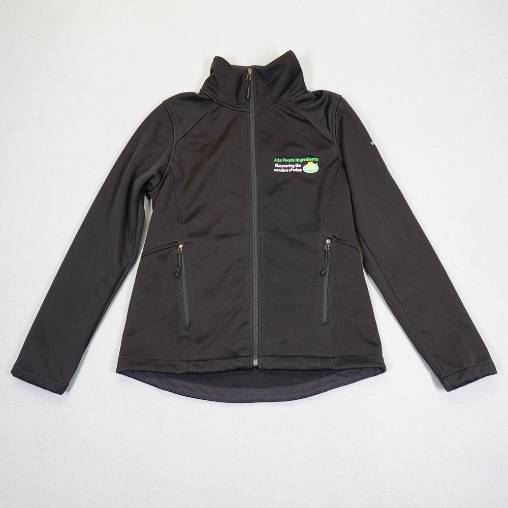 The North Face Jacket Womens M Black Arla Foods Softshell Full Zip Active Coat